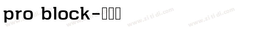 pro block字体转换